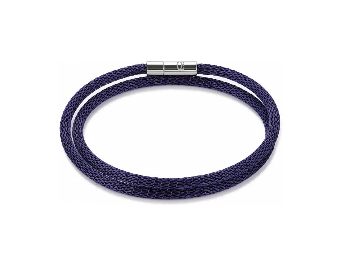Collection 0111 - Violet - Bracelet Jonc - Cœur de Lion