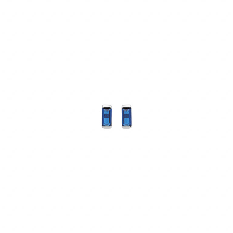 Rectangle Earrings – Silver | Azuline