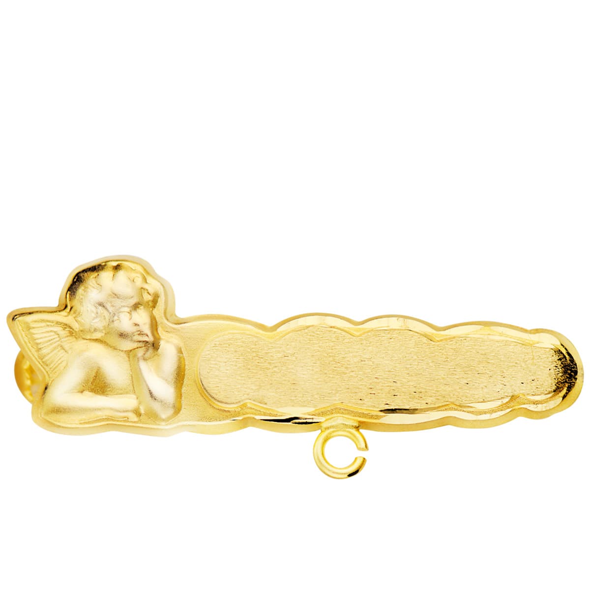 18K gull Baby Angel Pin 28X8 mm