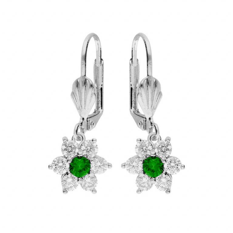 Pendientes Flores – Plata | Azuline