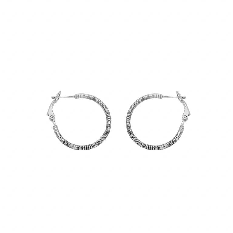 Créoles Diamantée – Argent | Azuline