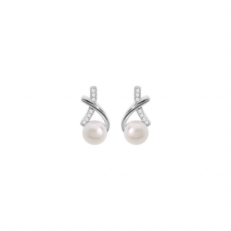 Pearl Earrings – Silver | Azuline