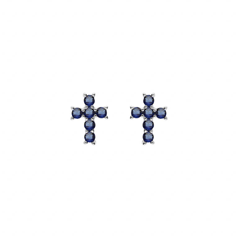 Cercei cruce – Argint | Azulin