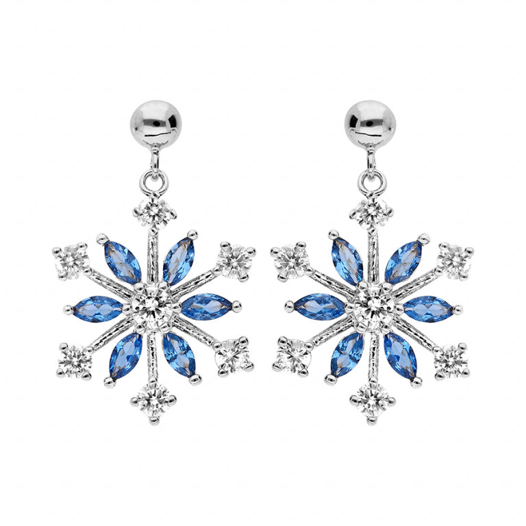 Brincos Floco de Neve – Prata | Azuline