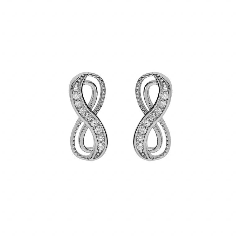 Infinity Øreringe – Sølv | Azulin