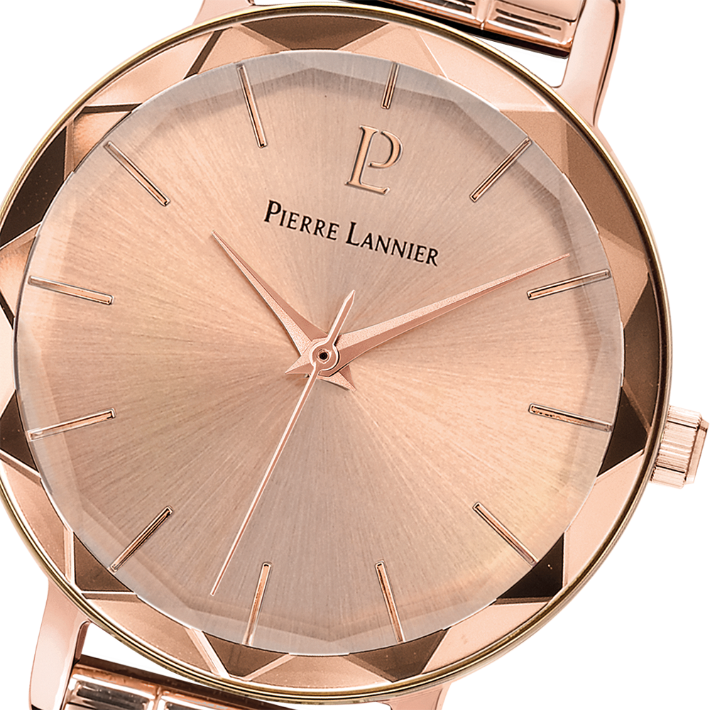 Montre femme Pierre Lannier MULTIPLES 012P958 – cadran doré rose bracelet acier doré rose – vue 4