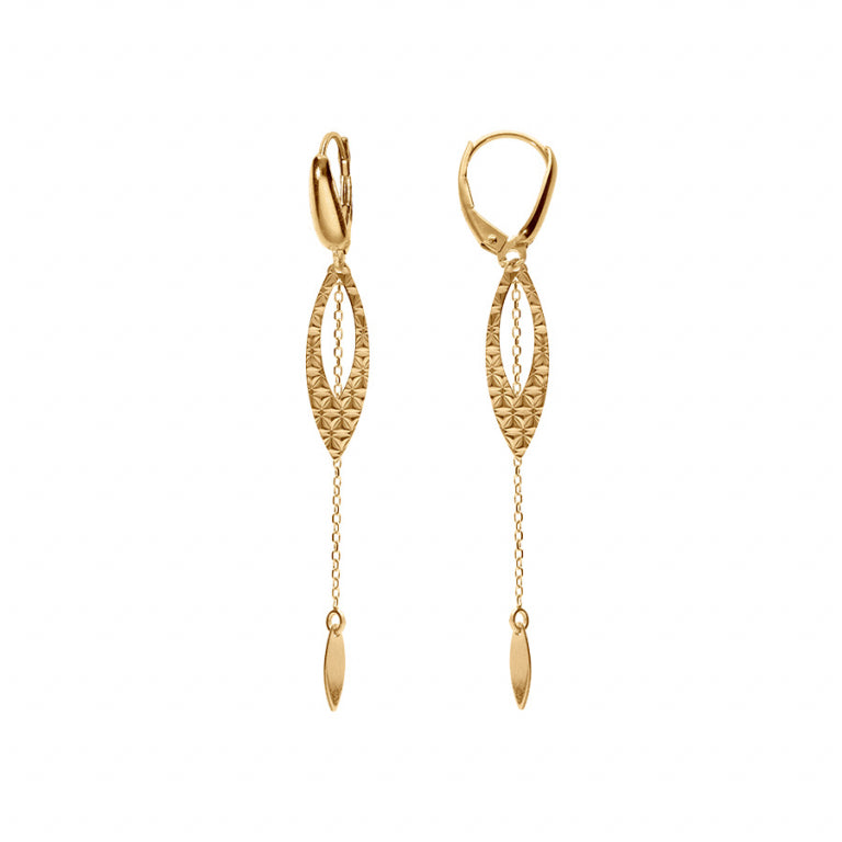 Orecchini Dormeuse – Argento dorato con oro fino | Azuline