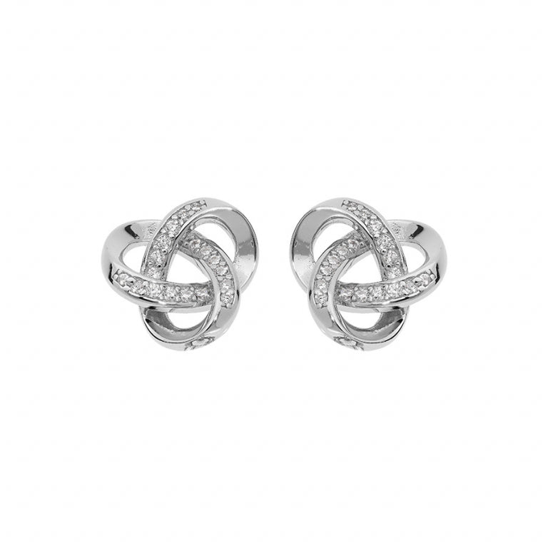 Boucles d’Oreilles Nœud – Argent | Azuline