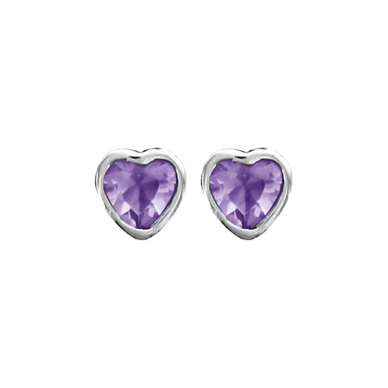 Boucles d’Oreilles Cœur – Argent | Azuline