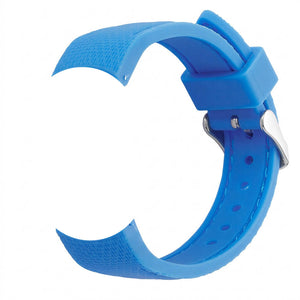 Bracelet de montre Ice-Watch silicone structuré bleu French Blue 17 mm boucle argentée