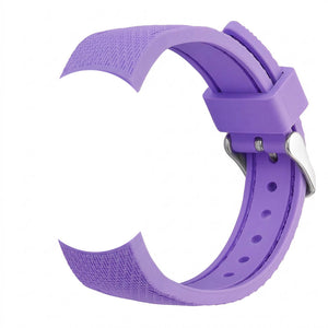 Bracelet de montre Ice-Watch silicone structuré violet Purple Hebe 17 mm boucle argentée