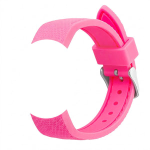 Bracelet de montre Ice-Watch silicone structuré rose Knockout Pink 17 mm boucle argentée