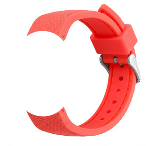 Bracelet de montre Ice-Watch silicone structuré rose Fiery Coral 17 mm boucle argentée