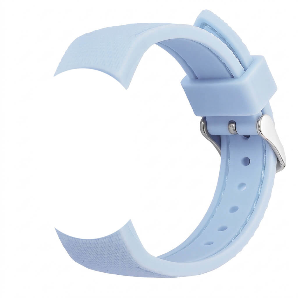 Bracelet de montre Ice-Watch silicone structuré bleu Cool Blue 17 mm boucle argentée