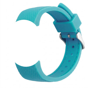 Bracelet de montre Ice-Watch silicone structuré bleu Turquoise 17 mm boucle argentée