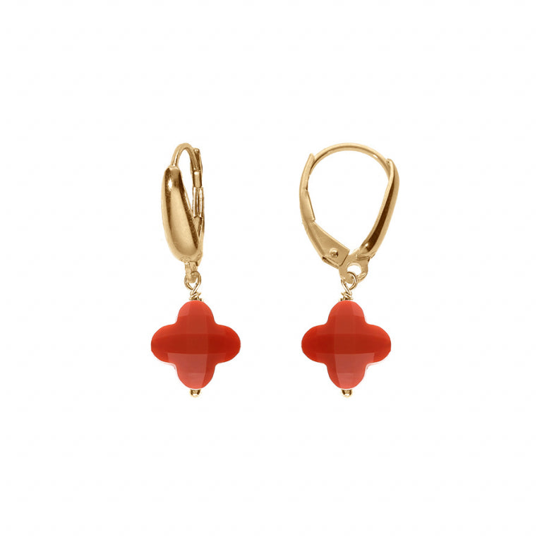 Clover Earrings – Silver Gilded with Fine Gold | Azuline
