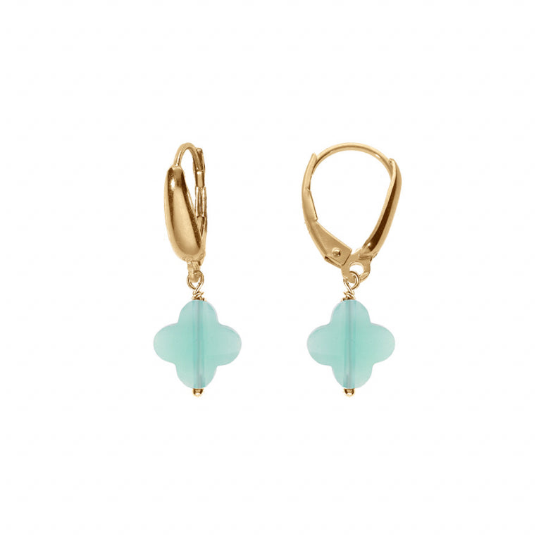 Clover Earrings – Silver Gilded with Fine Gold | Azuline