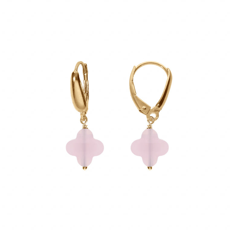Boucles d’Oreilles Trèfle – Argent Doré à l’Or Fin | Azuline