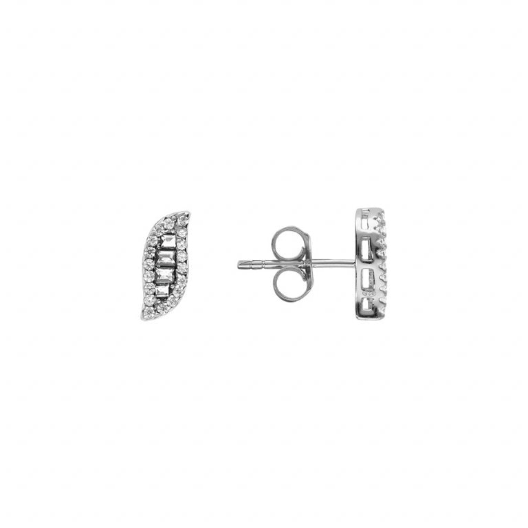 Navette Örhängen – Silver | Azulin view 2