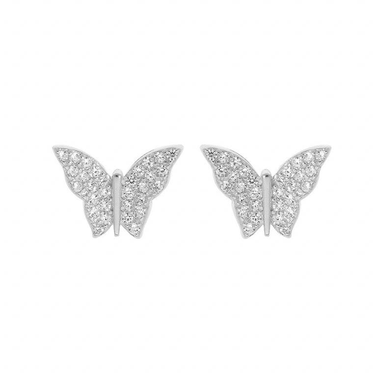 Cercei Fluture – Argint | Azulin