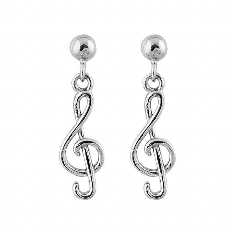 Orecchini chiave di violino – Argento | Azuline