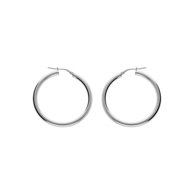 Tube Hoop Earrings – Silver | Azuline
