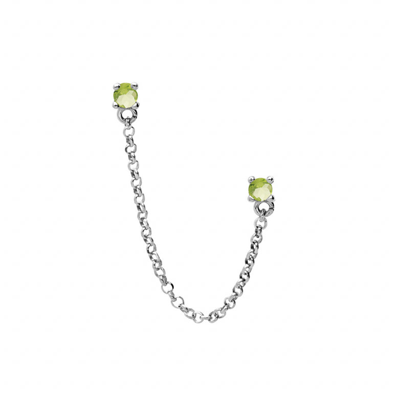 Chainette Örhängen – Silver | Azulin