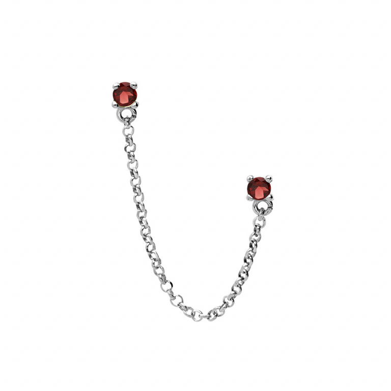 Kettingoorbellen – Zilver | Azulin