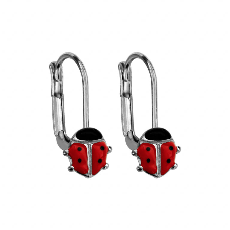 Ladybug Earrings – Silver | Azuline
