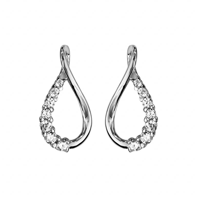 Infinity Earrings – Silver | Azuline