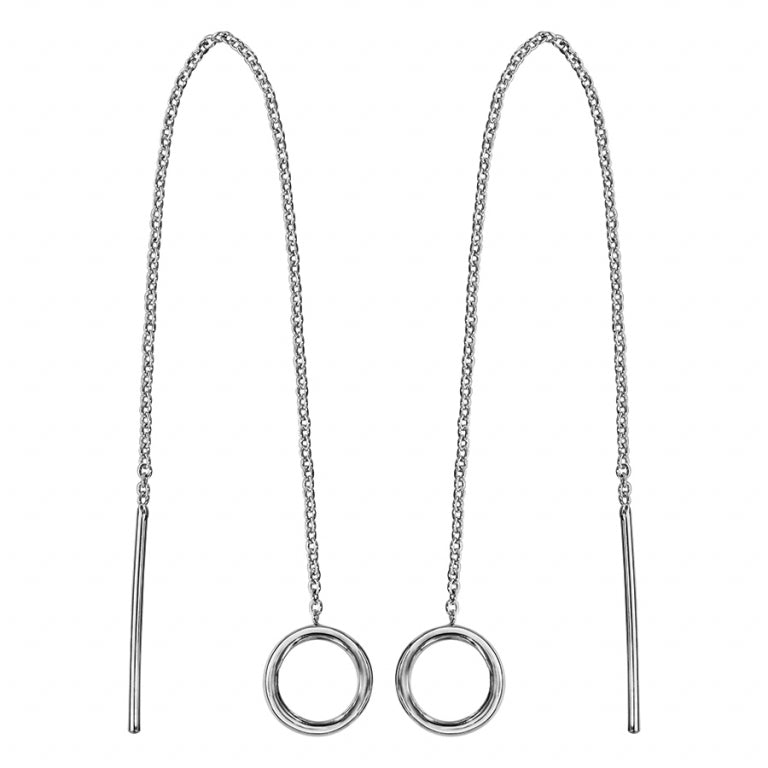 Cirkel oorbellen – zilver | Azulin