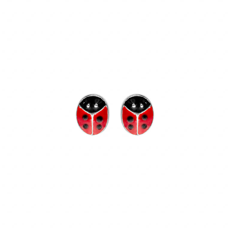 Ladybug Earrings – Silver | Azuline