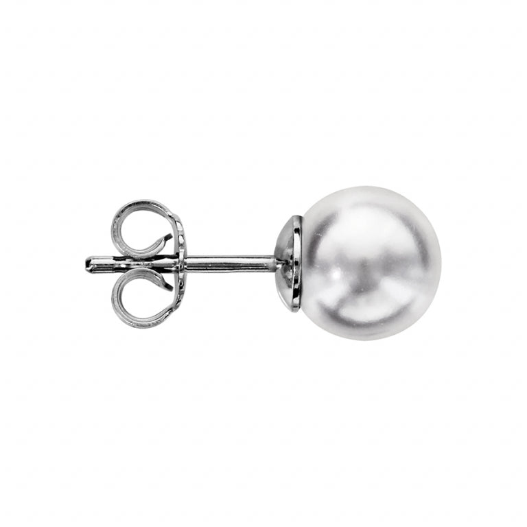 Pearl Earrings – Silver | Azuline view 2