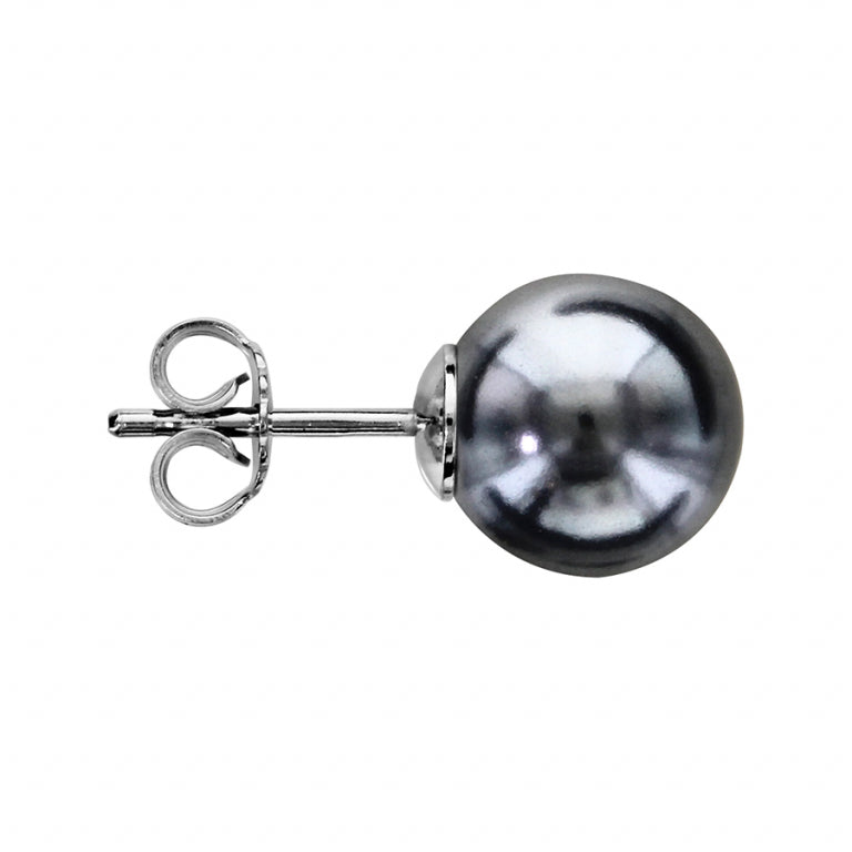 Boucles d’Oreilles Perle – Argent | Azuline vue 2