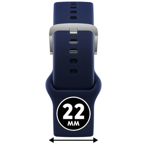 Bracelet de montre Ice-Watch silicone bleu Dress Blue 22 mm boucle argentée