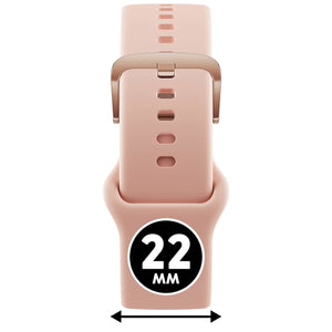Bracelet de montre Ice-Watch silicone rose Cloud Pink 22 mm boucle or rose