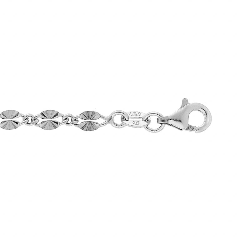 Pulseira Pequenas Pastilhas de Diamante – Prata | Azuline ver 2