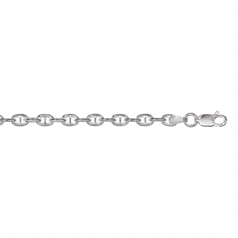 Bracciale in maglia blu scuro - Argento | Azuline