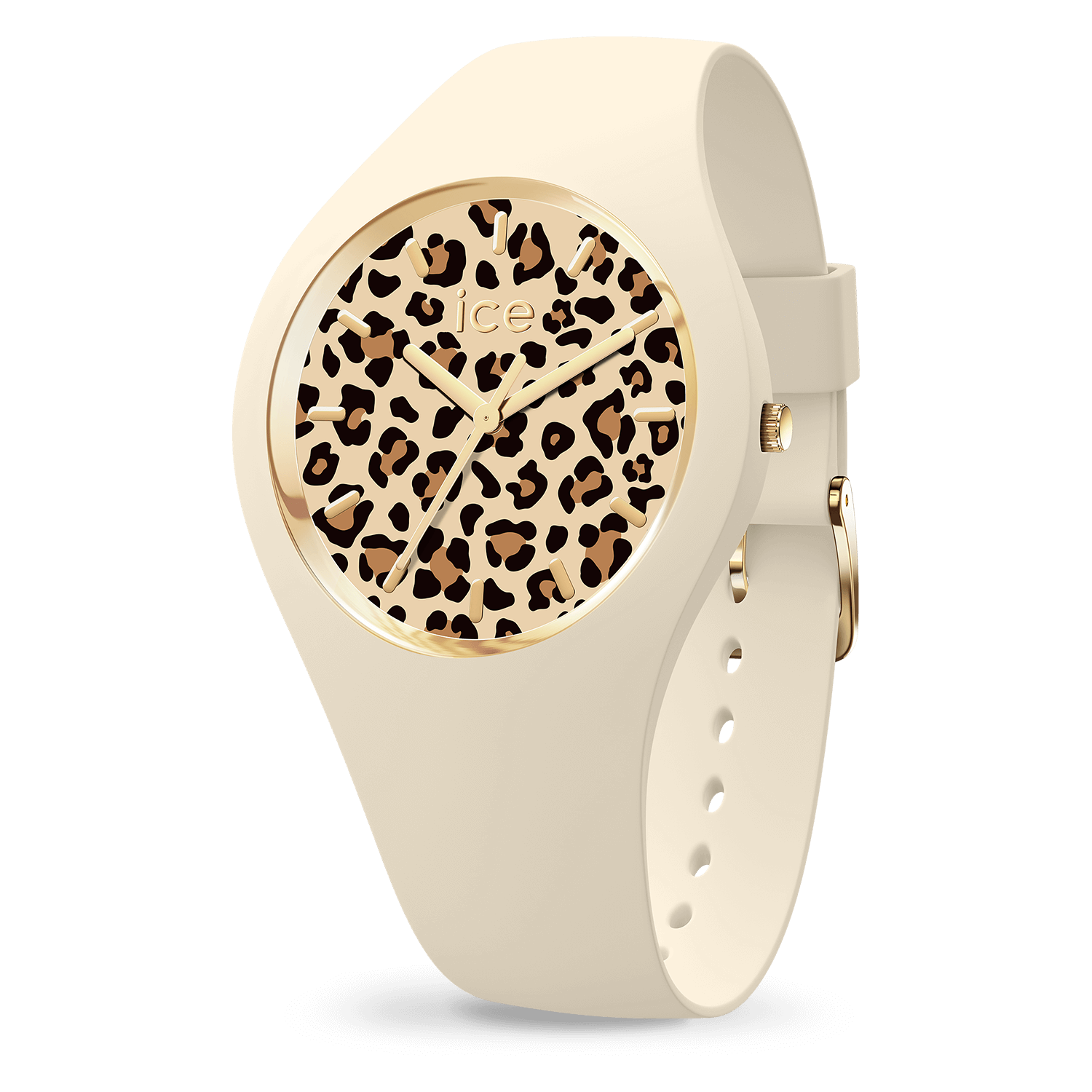 Montre Ice-Watch LEOPARD Almond Skin boîtier silicone 021727