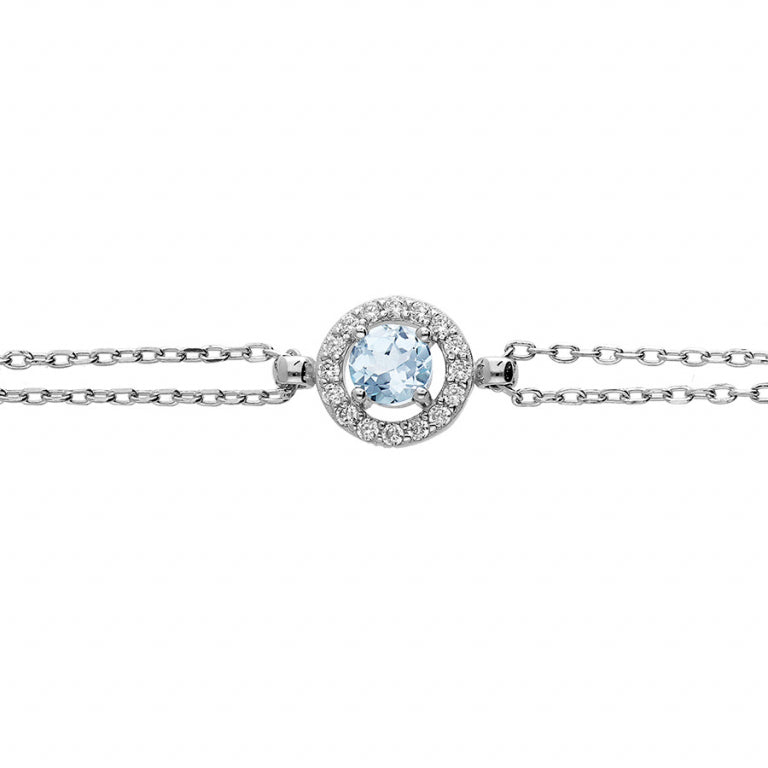 Pulsera de Doble Cadena – Plata | Azuline