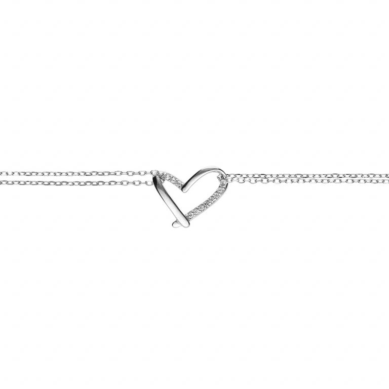 Pulsera Corazón – Plata | Azuline