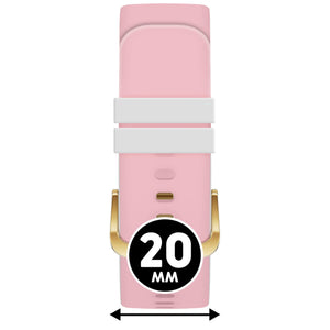 Bracelet de montre Ice-Watch silicone rose Pink Dogwood 20 mm boucle dorée