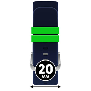 Bracelet de montre Ice-Watch silicone bleu Dress Blue 20 mm boucle argentée
