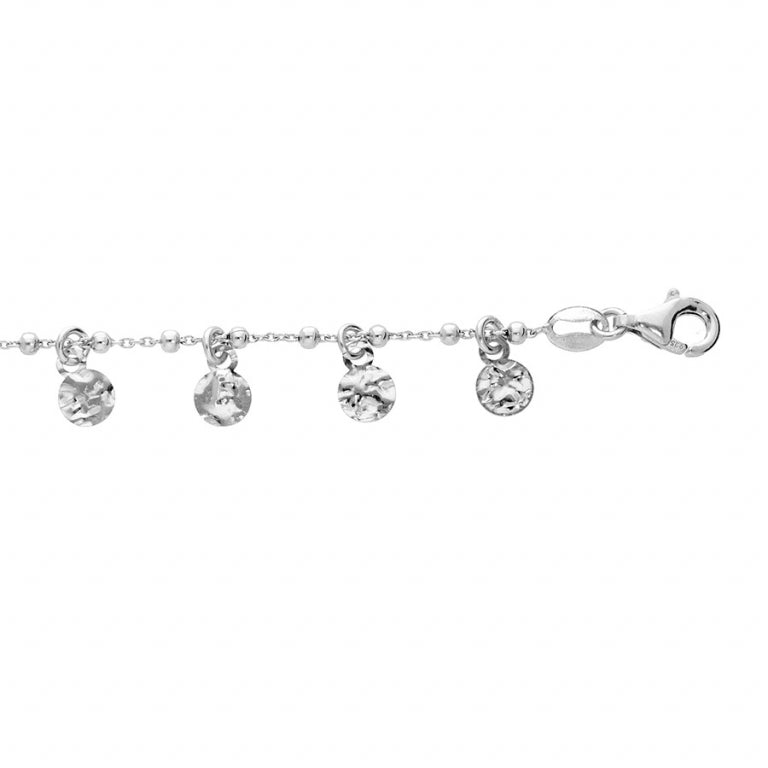 Bracciale con nappe – Argento | Azuline vista 2