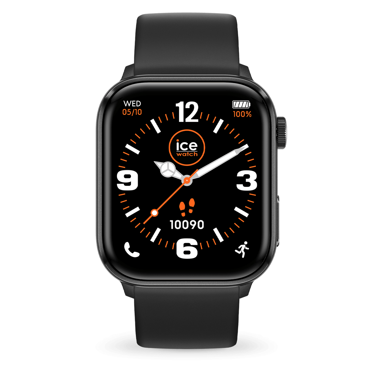 Připojené hodinky Ice-Watch SMART 2.0 Black Medium silikonový řemínek 022535