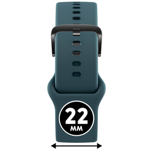Bracelet de montre Ice-Watch silicone vert Deep Teal 22 mm boucle noire