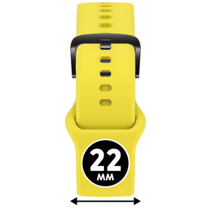 Bracelet de montre Ice-Watch silicone jaune Blaz Yellow 22 mm boucle noire