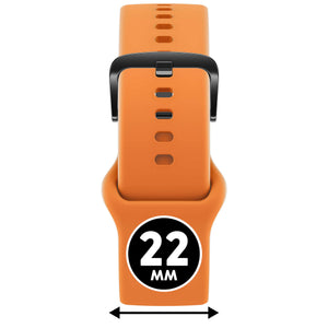 Bracelet de montre Ice-Watch silicone orange Pers Orange 22 mm boucle noire