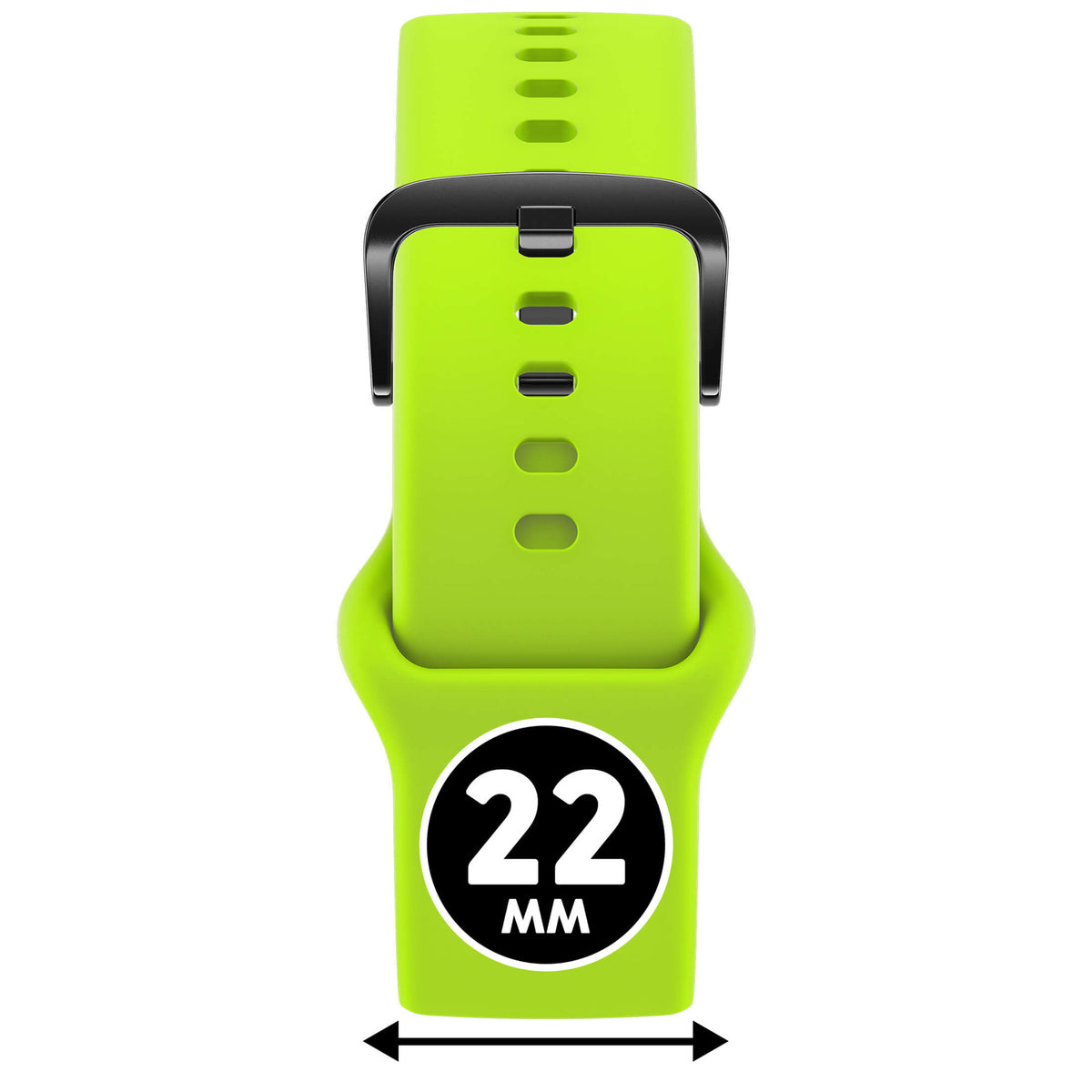 Bracelet de montre Ice-Watch silicone vert Pistachio 22 mm boucle noire