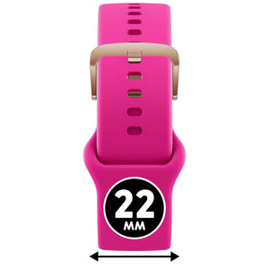 Bracelet de montre Ice-Watch silicone rose Magenta Pink 22 mm boucle or rose